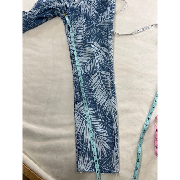 Current/Elliot The Stiletto Wily Palm Leaf Skinny Jeans 25 Everyday Casual - Picture 9 of 9